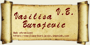 Vasilisa Burojević vizit kartica